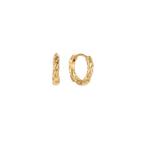 Melted Hoops Organic Oorbellen Goudkleurig