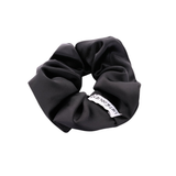 Midnight Black Satin Look Scrunchie
