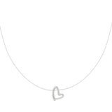 Mini Heart Ketting Zilverkleurig