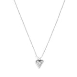 Mini Heart Pendant Ketting Zilverkleurig