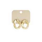 Modern Curve Oorbellen Goudkleurig