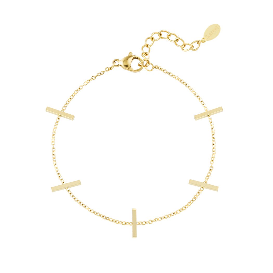 Multiple Bars Armband Goudkleurig