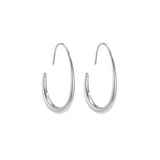 Muse Fluid Hoops Oorbellen Zilverkleurig