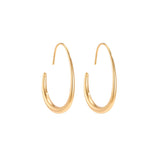 Muse Fluid Hoops Oorbellen Goudkleurig