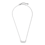 Up and Down Diamonds Ketting Zilverkleurig