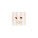 Organic Heart Stud Kids Oorbellen Goudkleurig