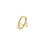 Oval Essence Ring Goudkleurig