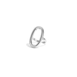 Oval Essence Ring Zilverkleurig