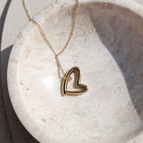 Mini Heart Ketting Goudkleurig