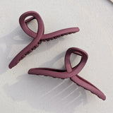 Haarklem Elegant Swirl Matte Burgundy