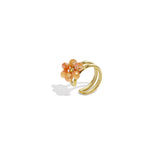 Peach Blossom Ear Cuff Goudkleurig