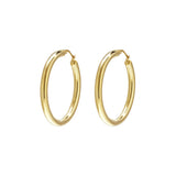 Pure Curve Hoops Goudkleurig