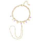 Purple Rain Hand Chain Goudkleurig