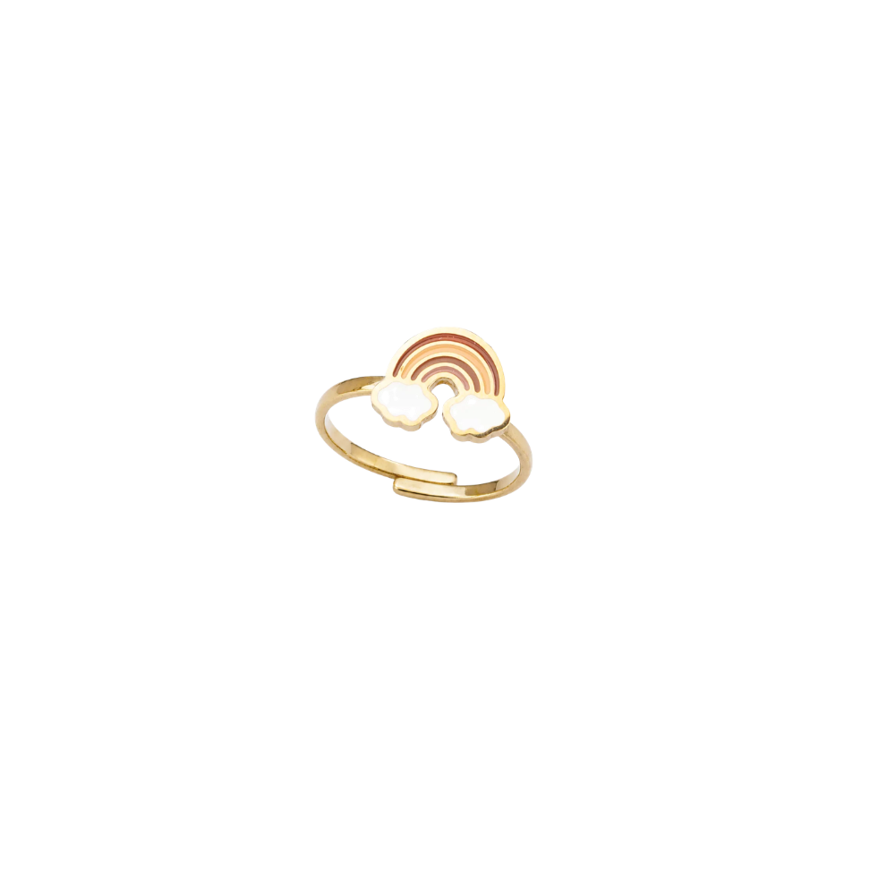 Rainbow Dreams Kids Spin Ring Goudkleurig – Mae Lilly