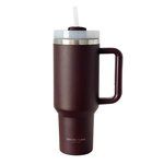 Stainless Steel Tumbler Burgundy voorkant - Mae Lilly