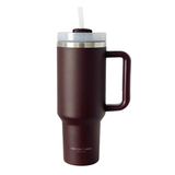 Stainless Steel Tumbler Burgundy voorkant - Mae Lilly