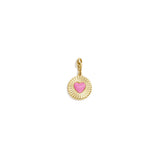 Rosy Heart Charm Diy Goudkleurig