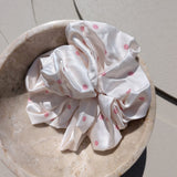 Rosy Dots Scrunchie