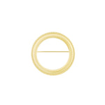 Round & Round Broche Goudkleurig voorkant - Mae Lilly