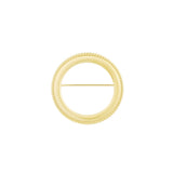 Round & Round Broche Goudkleurig voorkant - Mae Lilly