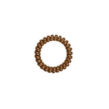 Rubber Twist Haarelastiekjes 6 - Pack Shiny Brown