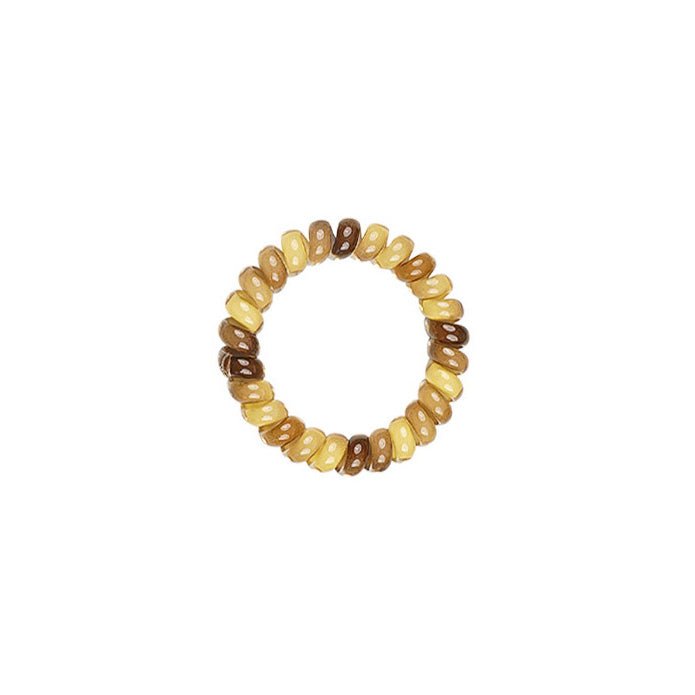 🎁 Rubber Twist Haarelastiekjes 6 - Pack Shiny Brown Shades (100% off)