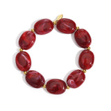 Ruby Waves Armband Goudkleurig