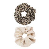 Scrunchie Duo Panther & Beige