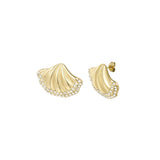 Shell Shimmer Earrings Gold