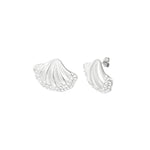 Shell Shimmer Oorbellen Zilverkleurig