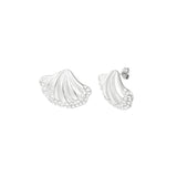 Shell Shimmer Oorbellen Zilverkleurig