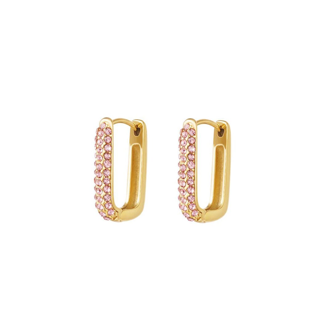 Shimmer & Spark Oorbellen Rosé Goudkleurig