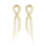 Shimmering Ribbon Oorbellen Goudkleurig