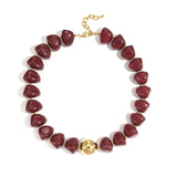 Shiny Crimson Ketting Goudkleurig