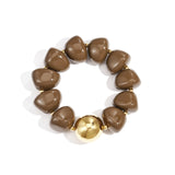 Shiny Mocha Armband Goudkleurig