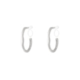 Sleek Clip Oorbellen Zilverkleurig