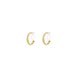 Small Hoop Clip Oorbellen Goudkleurig