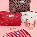 Make - up Bag Hearts White