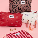 Make - up Bag Hearts White