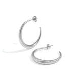 Soft Curve Hoops Oorbellen Zilverkleurig