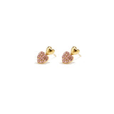 Sparkling Studs Pink Oorbellen