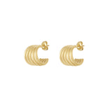 Spiral Hoops Oorbellen Goudkleurig