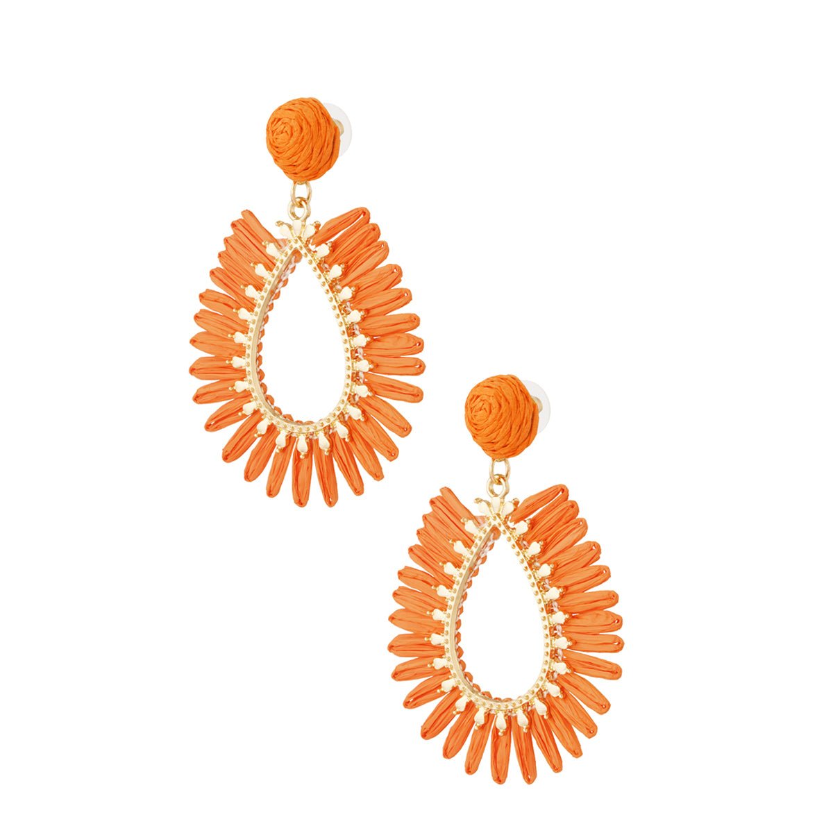 Spring Vibes Orange Oorbellen