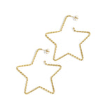 Starlight Hoops Oorbellen Goudkleurig