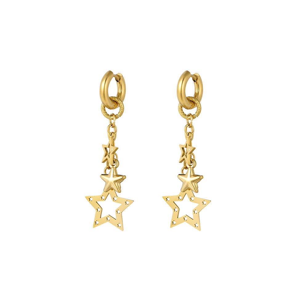 Starry Nights Oorbellen Goudkleurig