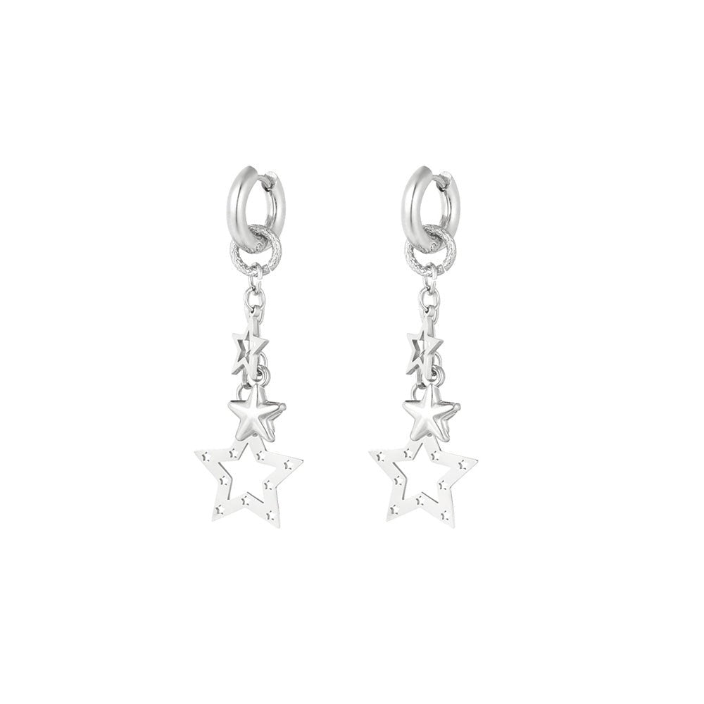 Starry Nights Oorbellen Zilverkleurig