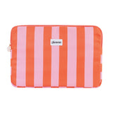 Striped Orange Pink Laptop Case