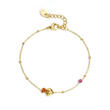 Sweetheart Spark Armband Goudkleurig voorkant - Mae Lilly