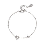 Sweetheart Spark Armband Zilverkleurig voorkant - Mae Lilly