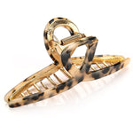 Haarklem Elegant Swirl Goudkleurig & Leopard